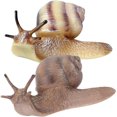 thumbnail image 3 of 2 Pcs Figurine d'Escargot Simulation Jouet d'Escargot Modèle Éducatif Animal Simulation, 3 of 7