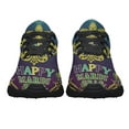 thumbnail image 5 of Happy Mardi Gras Shoes Sneakers for Women Men Black Size 7.5, 5 of 7