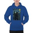 thumbnail image 2 of Starry Night Krampus Art Print Men's Hoodie, 2 of 3