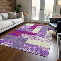 Addison Rugs Chantille Indoor/Outdoor Transitional Rectangles Lavender Washable Rectangle Rug, 10' x 14'