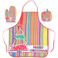 thumbnail image 2 of MasteelfCA 1 Set Christmas Home Cloth Apron Cartoon Apron Kitchen Anti-scald Glove, 2 of 7