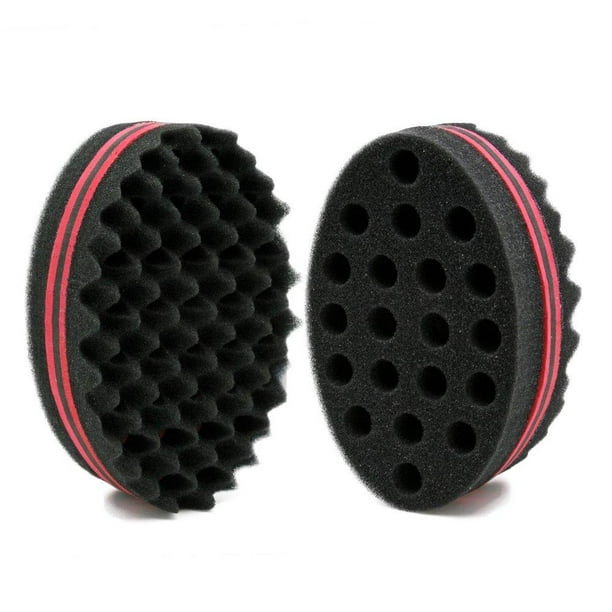 BEWAVE Big Holes Barber Hair Brush Sponge Dreads Locking Twist Afro