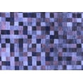 thumbnail image 1 of Ahgly Company Machine Washable Indoor Rectangle Checkered Blue Modern Area Rugs, 2' x 4', 1 of 4