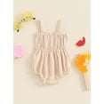 thumbnail image 3 of Suealasg Baby Girls Romper 3 6 12 18 24 Months Infant Sleeveless Pleated Bodysuit Newborn Girls Summer Clothes, 3 of 6