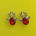 thumbnail image 3 of Pendientes de Navidad, Pendientes de Sombrero de Navidad de Papá Noel con Piedras Preciosas de Cristal para niñas, Lujo C, 3 of 3