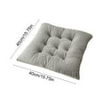 thumbnail image 3 of JingChun Crystal Velvet Chair Pad Home Kitchen office Seat Cushion 15.7x15.7inch Square Chair Cushion for Home Furniture & Decor, 3 of 6