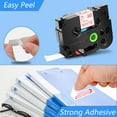 thumbnail image 6 of GREENCYCLE 10PK Compatible for Brother TZe-242 TZ-242 TZ242 TZ242 TZe Tape 18mm 0.7'' Laminated Red on White Label Tapes, 6 of 7