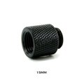thumbnail image 1 of Extender Fitting For Hard Pipe, 10mm 15mm 20mm 30mm 40mm M-F G1/4, Black / Silver Nickel For Computer Water Cooling Black 15mm, 1 of 6