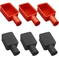 thumbnail image 1 of yeuweold 6Pcs Battery Terminal Cover Battery Terminal Protector Car Insulating Battery Cover Soft Rubber Positive and Negative Poles Stud Covers Connector Top Post Cap for Car Motorcycle Truck (Red/B, 1 of 5