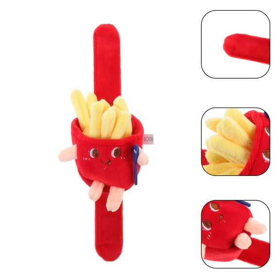 Pretyzoom 1Pcs Red Slap Bracelets for Birthday Parties made of PP Cotton