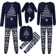 thumbnail image 1 of Family Christmas Pajamas Set Festival Santa Tree Graphic Print Long Sleeve Two Pieces Sleepwear Loungewear Pjs, 1 of 8