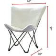 thumbnail image 6 of DormCo Oversized Butterfly Chair - Comfy Cozy Classic Gray, 6 of 8