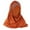 Brown, variant on Color Block Glitter Forehead Hijab Scarf Cap for Women, Muslim Stretch Turban Head Wrap with Sparkle Rhinestone Front, Soft Breathable Headscarf for Daily Wear(Color Brown One Size)