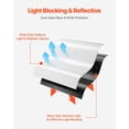thumbnail image 5 of 10 Mil Plastic Sheeting Heavy Duty 10' x 100' Roll, Dual-Sided Black and White Polyethylene Tarp, Waterproof Drop Cloth, Painters Covering, Crawl Space Vapor Barrier, Multi-Purpose Construction Film, 5 of 11