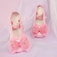 thumbnail image 3 of Fozruso Ballet Dance Shoes For Girls Soft Sole Cat Design Classical Practice Footwear,Sizes 15 Big Kid 10-11 Years(Pink), 3 of 4