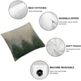 thumbnail image 6 of nygtbtfer Decorative Throw Pillow Covers Rising Mist Foggy Shadow Weather Trees Nature Parks Outdoor Range Linen Square Pillow Cover Cases for Couch Sofa White, 6 of 7