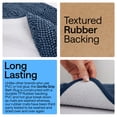 thumbnail image 4 of GORILLA GRIP Bathroom Rug and Toilet Base Floor Rugs Set, Quick Dry Plush Chenille, 30x20 Carpet, Navy, 4 of 10