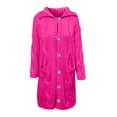 thumbnail image 4 of Women‘s Long Large Classic Cardigans Cable Knit Hood Sweater Oversized Button Duster Coat with Pocket 2024, 4 of 5