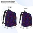 thumbnail image 4 of Balery Colorful Snake Vintage Canvas Backpack for Men and Women - Large Capacity, Durable Travel Laptop Bag for School, Work, Hiking, and Outdoor Activities, 4 of 7