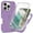 Purple, variant on ELEHOLD Clear Case for iPhone 16 Pro, Shockproof Full Body Rugged Case with PC Front Cover,Purple