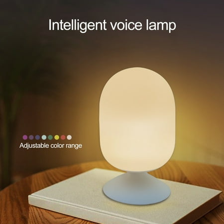 

1 Set Night Light Multiple Lighting Modes Non-Glaring Rechargeable APP Control Dimmable Decorative ABS LED Bedside Lamp Ornament Party Favor for Home A