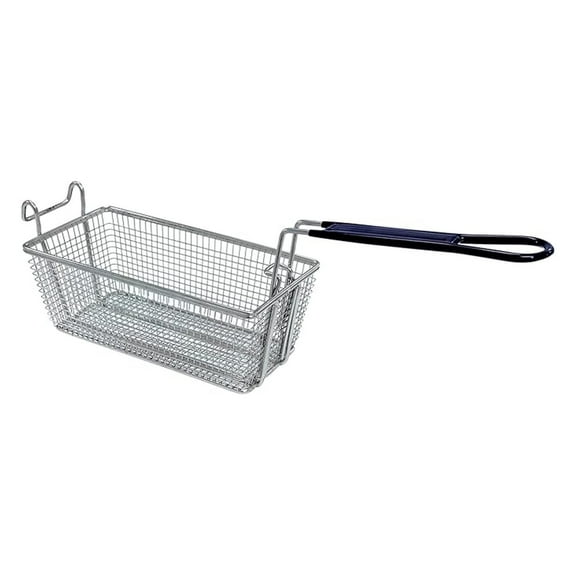 700-187 Fry Basket For 9-gal Stainless Bayou Fryer Features Cool Touch Handle Wire Mesh Basket Perfect For Frying Fish Shrimp Chicken Onion Rings Hushpuppies and Fries