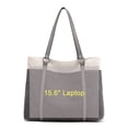 thumbnail image 5 of HuaAngel Large Capacity Lightweight Canvas Tote Bag with 15.6 Inch Laptop Compartment for Work College Travel Casual Stylish Durable, 5 of 7