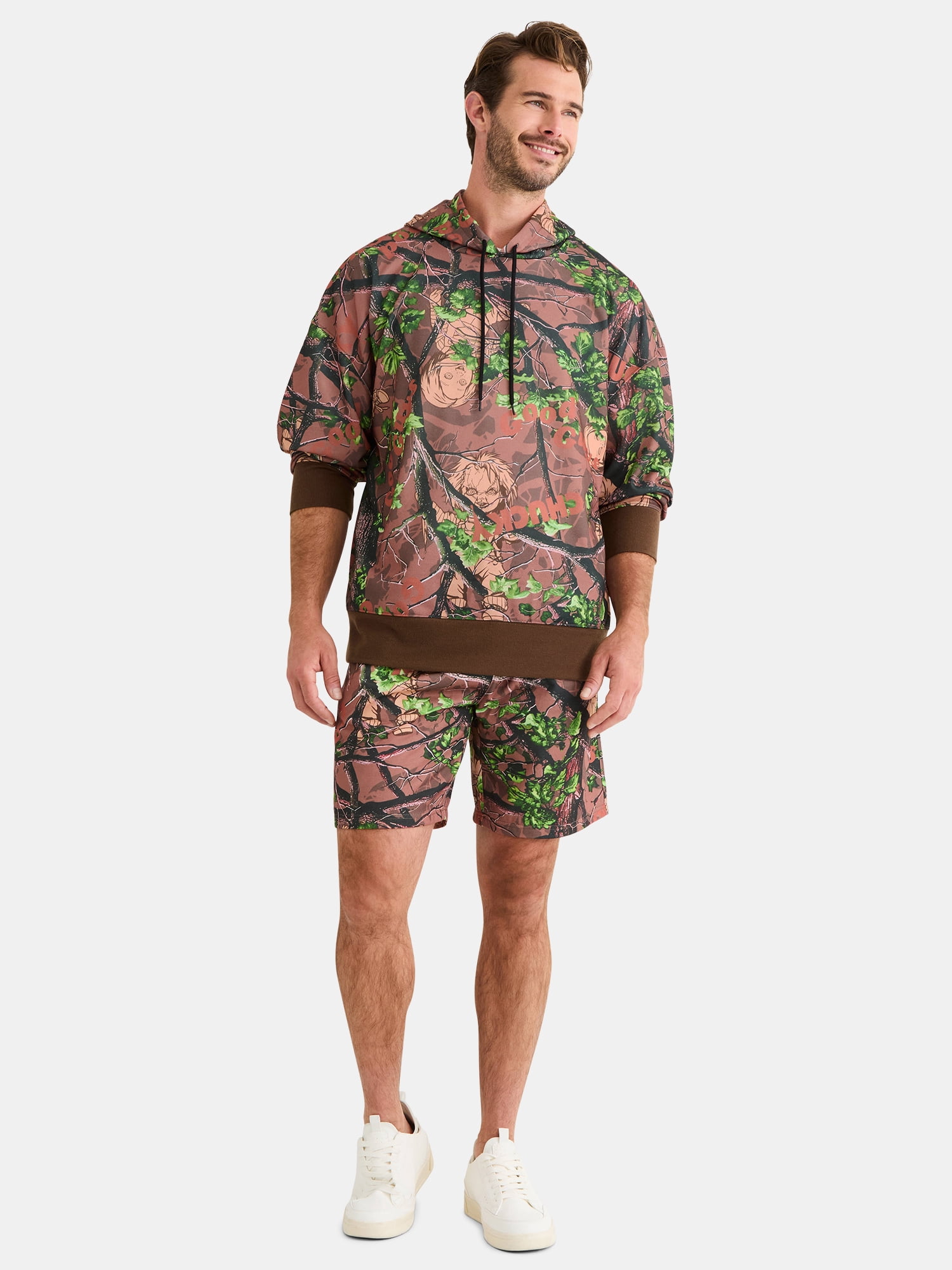 Chucky Men's and Big Men's Graphic Jogger Shorts, Sizes XS-3XL