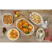 CorningWare French White 2.5qt Oval Casserole Dish with Glass Lid