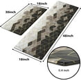 thumbnail image 3 of Kitchen Mat for Floor 2 Piece, Waterproof Kitchen Mats Cushioned Anti Fatigue, Modern Kitchen Mat Rug Non Slip Washable, Floor Comfort Heavy Duty Standing Rugs 17'''' x 47''''+17'''' x 30'''', 3 of 6