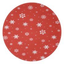 Red Christmas Snowflake Pattern Round Blanket,Comfortable Soft Flannel Throw Blanket,All Season,Warm Lightweight Blankets for Sofa Bed Couch Living Room Chair 47"x47"