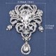 thumbnail image 4 of Jumpingount Broche de cristal brillante para ropa, colgante artesanal DIY, adorno de boda de aleación de Zinc, accesorios para fabricación de joyas Ropa, zapatos y accesorios Miscelánea Plata Jumpingount AP014917-01, 4 of 6