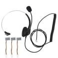 thumbnail image 2 of Monaural Headset, Headset For Landline Phone, Black For Home Telephone For Office Use, 2 of 8