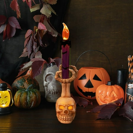 

Creepy Candlelit Halloween Decor Candleholder Set For Your Festive Display