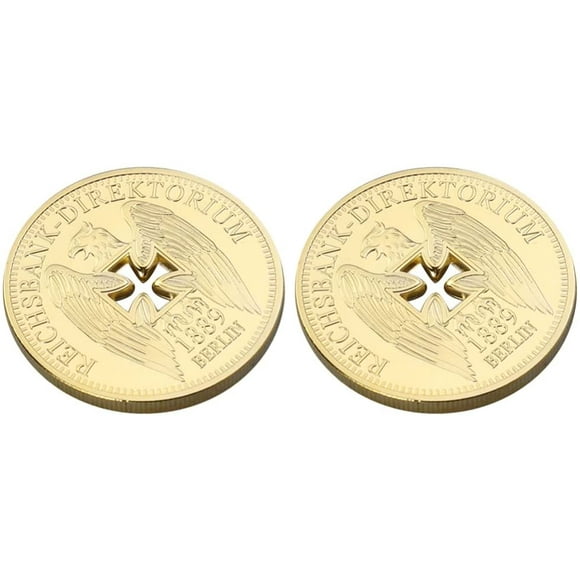Imperial Bank Gold-Plated Commemorative Coins Germany Crucifix Eagle Challenges Coin Collectibles