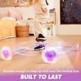 thumbnail image 3 of Joyfy Purple Ankle Skip Ball with Flashing Lights, Skip Jump Sports Toy for Kids , Birthday Gifts for Girls Age5+,Active Games,Each Jumping Toy，Fat Burning Games, 3 of 9