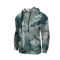 thumbnail image 4 of Camo Big and Tall Hoodies for Men Fashion Graphic Running Hooded Sweatshirt Men Long Sleeve Pullover with Pockets Green 2XL, 4 of 7