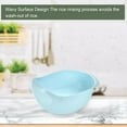 thumbnail image 6 of Uxcell Rice Washer Strainer Colander Fruit Washing Bowl Vegetable Rice Washer Drain Basket with Handle Fruit Bowl-Blue, 6 of 6