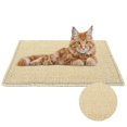 thumbnail image 1 of Alfombrilla rascadora Premium para Gatos  61 x 41 cm, 100% sisal de Fibra Natural con Borde de Yute, ultrarresistente, Almohadilla rascadora, Felpudo, Protege Muebles y alfombras, 1 of 8