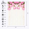 thumbnail image 3 of ABPHOTO Polyester 5x7ft Plain White Backdrop Plain White Curtain Pink Rose Wedding Theme Photography Background and Studio Photography Backdrop Props, 3 of 5