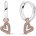 thumbnail image 1 of ARETES PLATA ESTERLINA 925 PAVE HEART 5852, 1 of 1