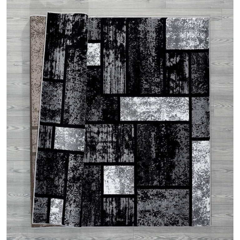 Luxe Weavers 1007 Gray Geometric Modern Area Rug 8x10