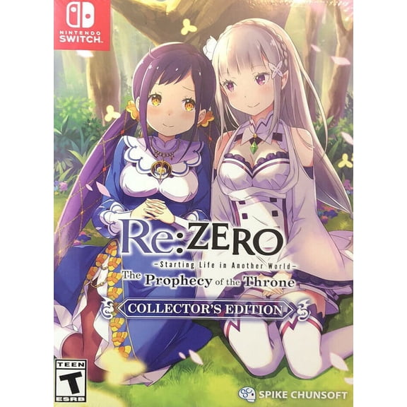 Restored Re:ZERO - The Prophecy of the Throne Collector's Edition (Nintendo Switch, 2021) RPG Game (Refurbished)