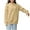 Beige, variant on Womens Hoodie Plain Classic Drawstring Hooded Sweatshirts with Pockets Long Sleeve Tops Casual Pullover Sweater Comfy Sportswear Loose Fit Coat with Hood s