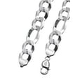 thumbnail image 4 of Silver Chain - Mens White Chain / Figaro Chain, 4 of 7