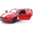 thumbnail image 3 of Diecast 2018 Ford Mustang GT 5.0 Red with White Stripes "GT Racing" Series 1/24 Diecast Model Car by Motormax, 3 of 5