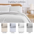 thumbnail image 3 of Southshore Fine Living, Inc. Twin XL Quilt Bedding Set, Twin Grey Quilt with Pillow Sham, Light Grey, 3 of 9