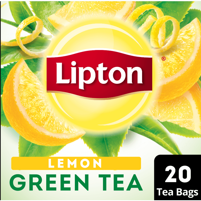 Lipton Lemon Green Tea Bags, 20 Count - Walmart.com