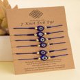 thumbnail image 1 of SNNROO 6pcs Red Rope Knot Evil Eye Blue Eye Friendship Bracelets For Children With Adjustable Paper Card, 1 of 5