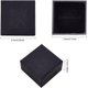 thumbnail image 2 of Cajas cuadradas de cartón Kraft para joyería, paquete de 24, con cojín de terciopelo para anillos, 5,7 x 5,7 x 3,7 cm, color negro., 2 of 9